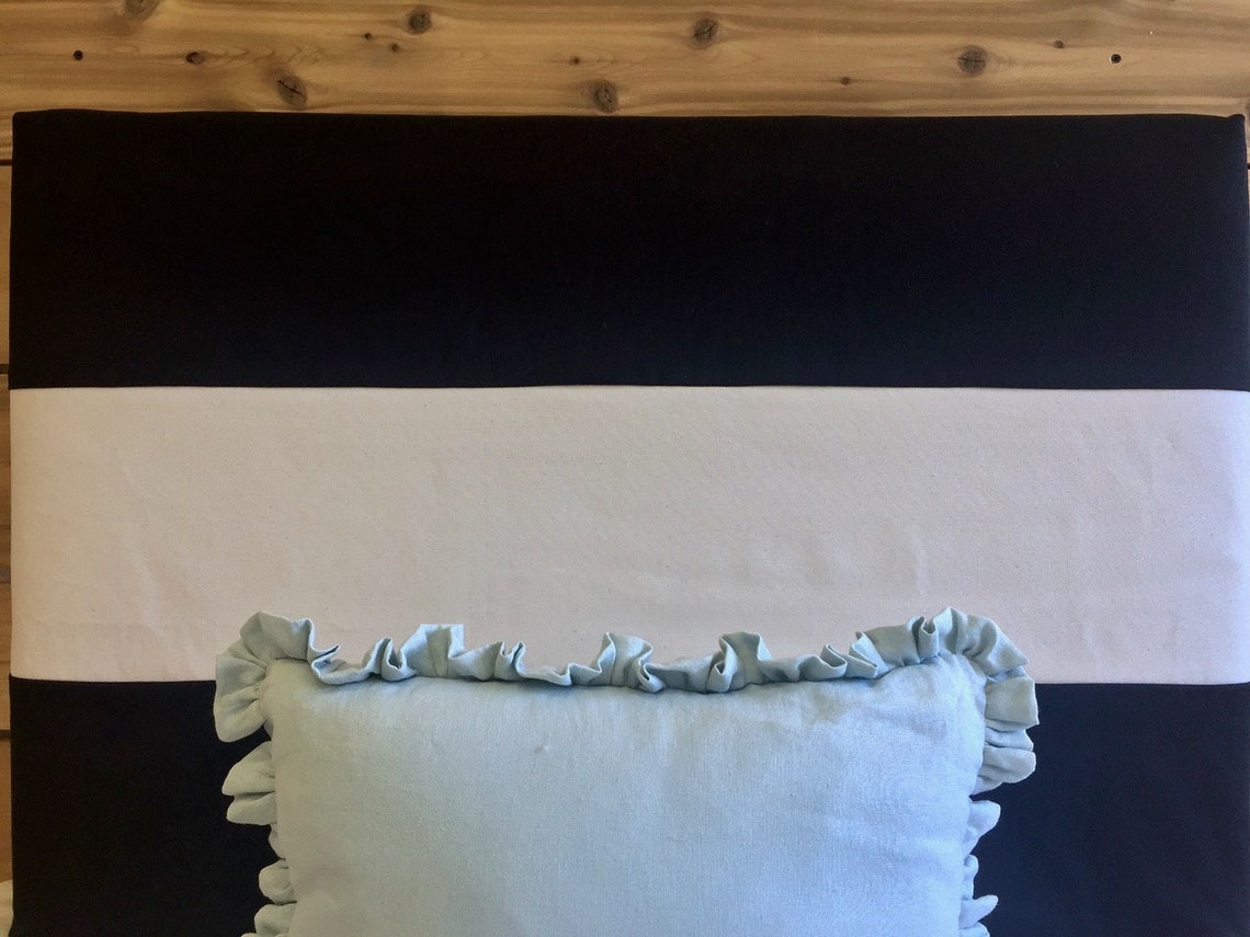 Horizontal Stripe Slipcover Headboard-dorm Headboard | Etsy