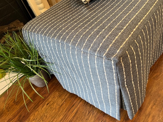 Modern Farmhouse Ottoman Slipcover | Bench | barstool | Table | Daybed