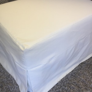 Custom Cotton Ottoman and Daybed  slipcovers Rectangle  ottoman or square ottoman/ ottoman slipcover