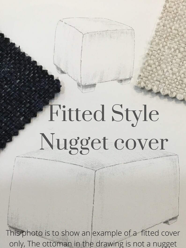 Nugget Couch Cover Ottoman Cover for the Nugget Cover for Etsy