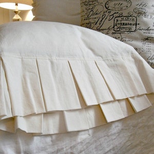 Flirty Pleated Cotton Pillow Shams