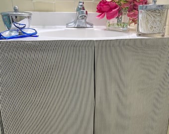 Tailored Sink Skirt Kitchen |Bathroom |Console Table |Laundry Room |Kitchen |Dorm Desk
