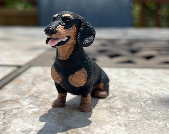 Doxon figurine - Dachshund sculpture - custom made - made to order