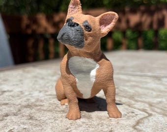 French Bulldog Figurine • Frenchie Statue • Dog Lover Gift • Home Decor • Custom Pet Decor