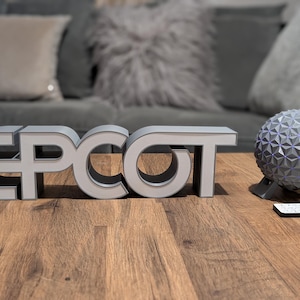 Epcot 3D Logo Sign - Disney Inspired Gifts - Disney Home Decor - Disney Park Gifts - Epcot Inspired Gifts
