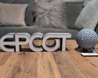 Epcot 3D Logo Sign - Disney Inspired Gifts - Disney Home Decor - Disney Park Gifts - Epcot Inspired Gifts