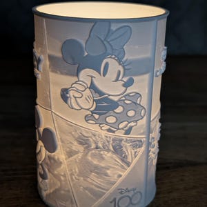 Disney Mickey Mouse Movie 100 Anniversary Led Light, Novelty Light, Table Lamp, Disney Princess, Night Light