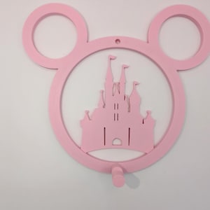 ディズニーキャッスルミッキーウォールキーホルダー - 3Dプリントマジックキングダムキーハンガー - おとぎ話の城 - ディズニーパークアクセサリーギフト