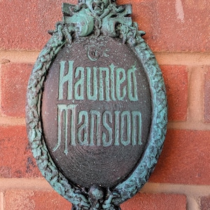 The Haunted Mansion Entrance Sign - Disney Inspired Signs - Disney Decor - Door Signs - Door Plaque
