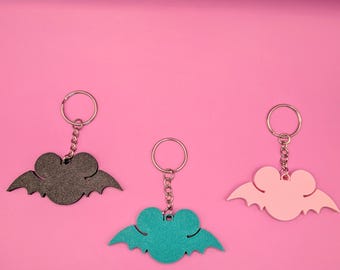 Disney Mickey Mouse Bat-sleutelhanger – 3D-geprinte Halloween-sleutelhanger