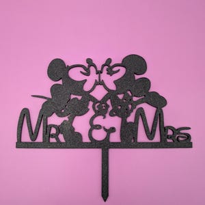Mr & Mrs Mouse Cake Topper - Disney inspirierte Hochzeitsdekoration - Micky und Minnie Hochzeitstorte - Disney Wedding Decor