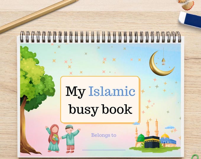 Islamic Busy Book - Quiet Book for Toddlers - Muslim Kids Learning ...