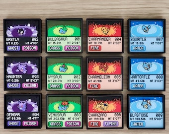 3D-geprinte Pokémon Pokédex-invoerschermen en retro Game Boy-display