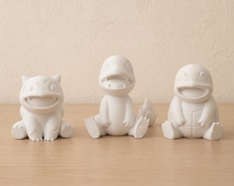 Paint Your Own Pokémon – Unpainted DIY Figures – Starters, Eevee Evolutions & More