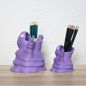 Grimer-Sleima Desk Pencil Holder – 3D Printed Pokémon-Inspired Organizer– Now in 2 Sizes! | Fun Desk Decor