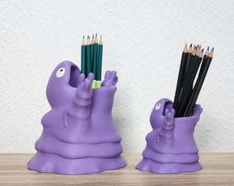Grimer-Sleima bureaupotloodhouder – 3D-geprinte op Pokémon geïnspireerde organizer – nu in 2 maten! | Leuke bureaudecoratie