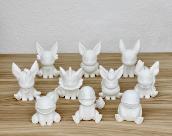 Paint Your Own Pokémon – Ongeverfde doe-het-zelffiguren – Starters, Eevee Evolutions en meer