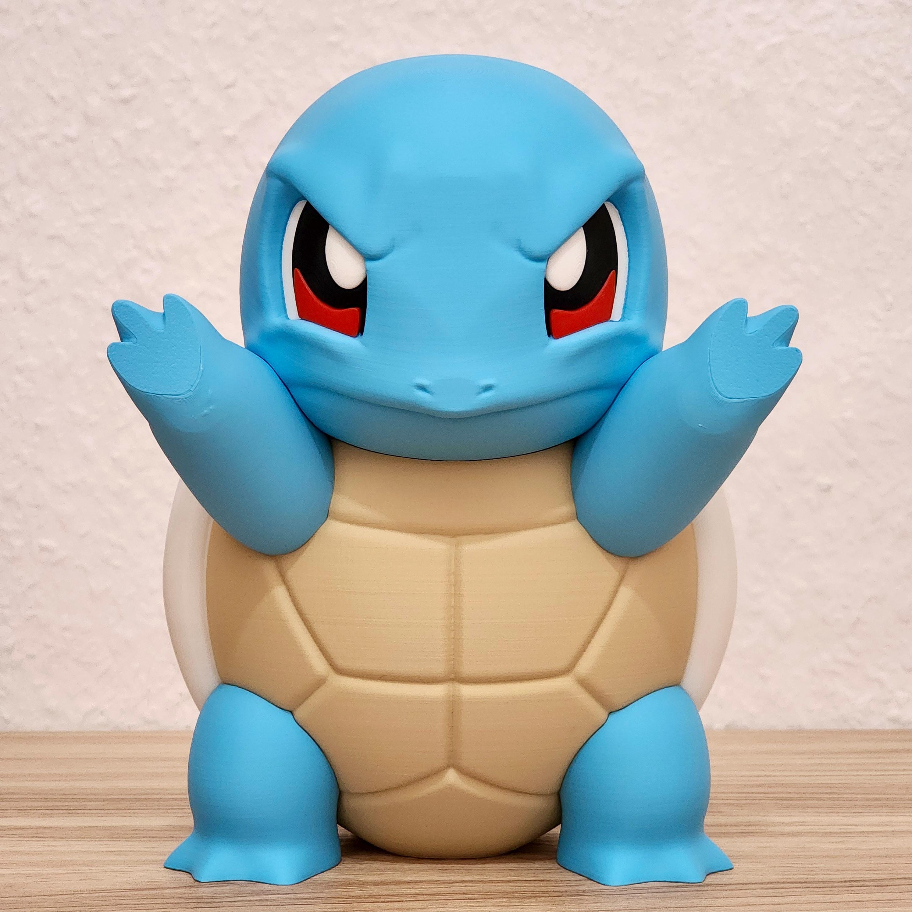 3D Printed PokĂŠmon Window Decor â Schiggy (Squirtle), Pikachu, Glumanda (Charmander), Bisasam (Bulbasaur), Evoli (Eevee) & Gengar