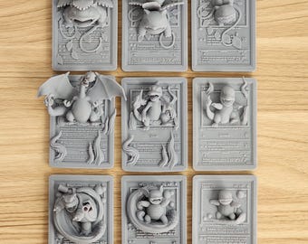 Ongeverfde Pokémon-harskaarten – Kanto-starters, legendes en favorieten | DIY-schilderset