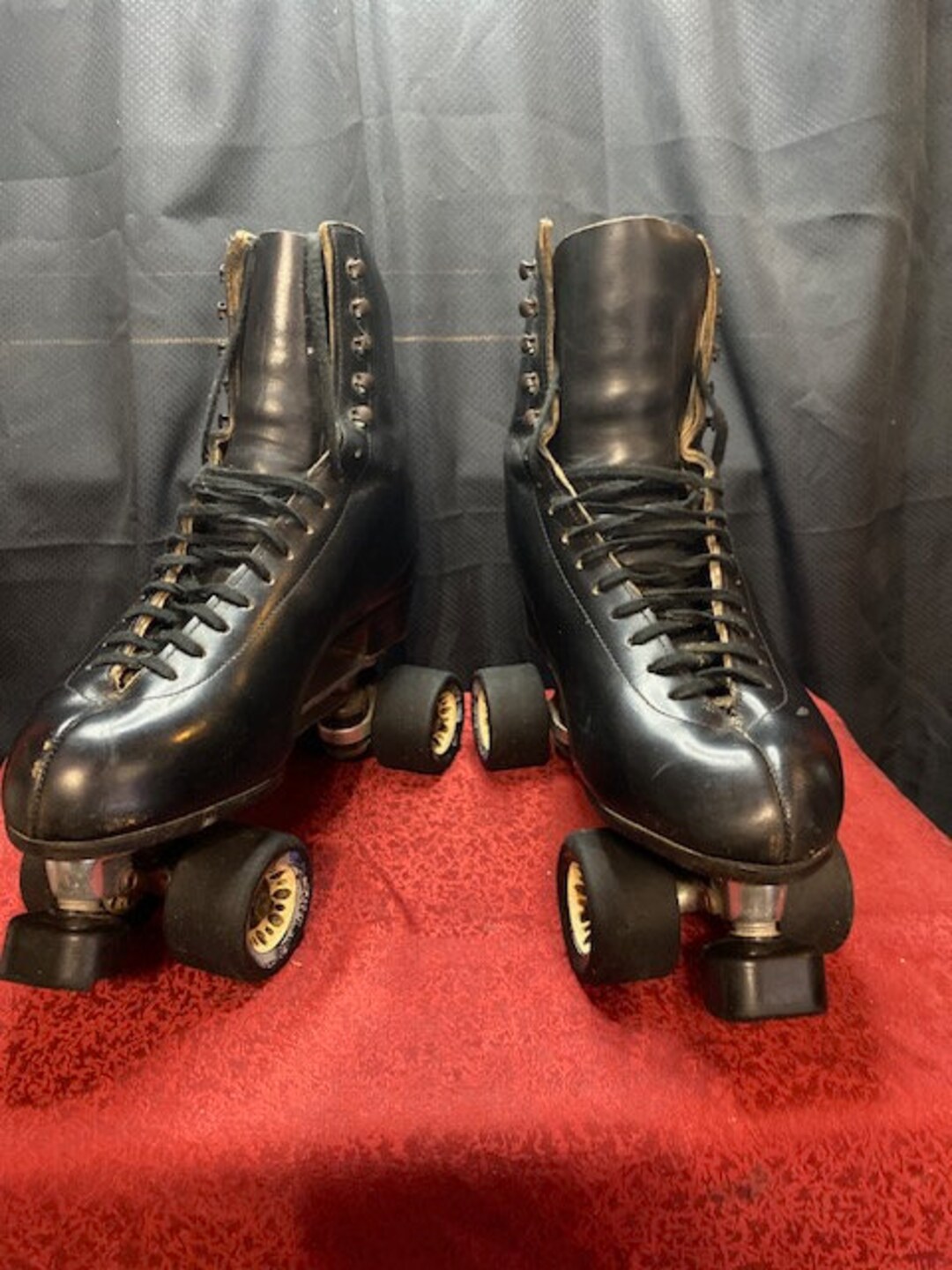 Sure Grip Classic Black Leather Roller Skates Size 8 Etsy