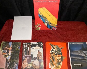 2002 Trailer Travel Greeting Cards With Decorative Box - 19 Cards And Envelopes