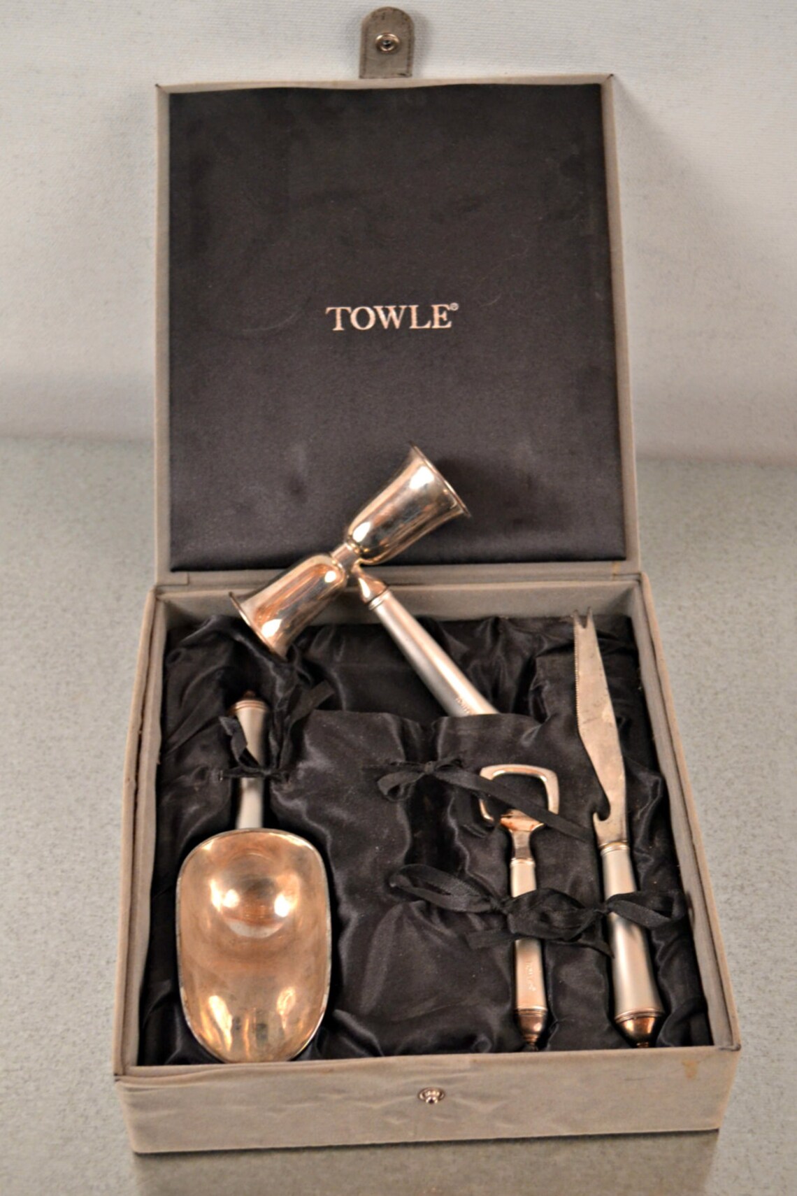 Towle Bar Set NEW in box 4 Piece Silverplate Ice Scoop Etsy