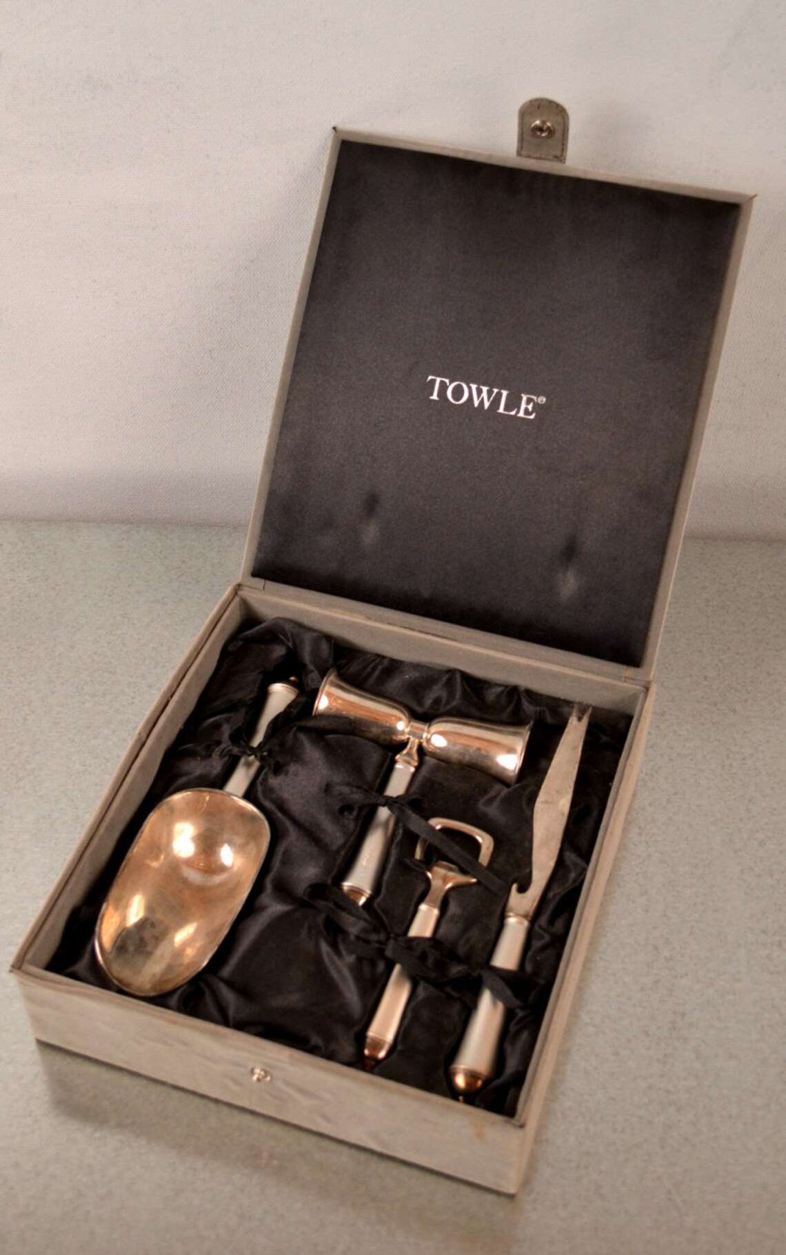 Towle Bar Set NEW in box 4 Piece Silverplate Ice Scoop Etsy