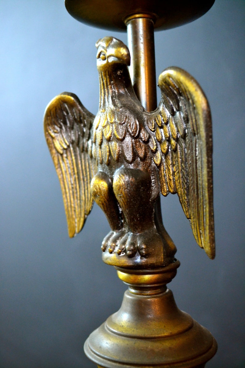 RARE Brass Eagle Floor Lamp Antique Floor Lamp Elaborate Etsy