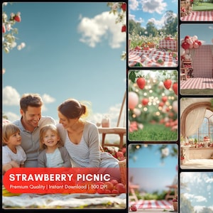 Apple Orchard Digital Backdrop Bundle: Summer Photography Composite (Digital Download)