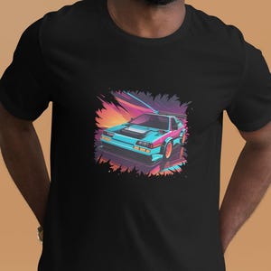 Retro Style Beach Rally Car Unisex t-shirt