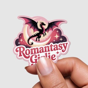 Romantasy Girlie Sticker For Book Lovers Sticker Laptop For Water Bottle Bookish Stickers For Kindle Romance Stickers Gift for Mother&#39;s Day
