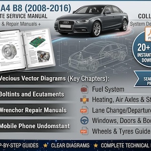 Audi A4 B8 (2008-2016) Service- och reparationsmanual – Verkstad och system (digital nedladdning)