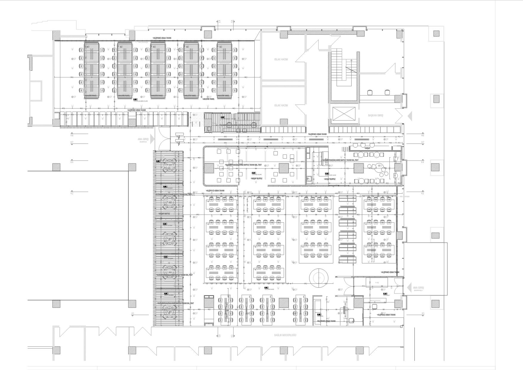150-person Library Autocad Project File - Fully Editable DWG for ...