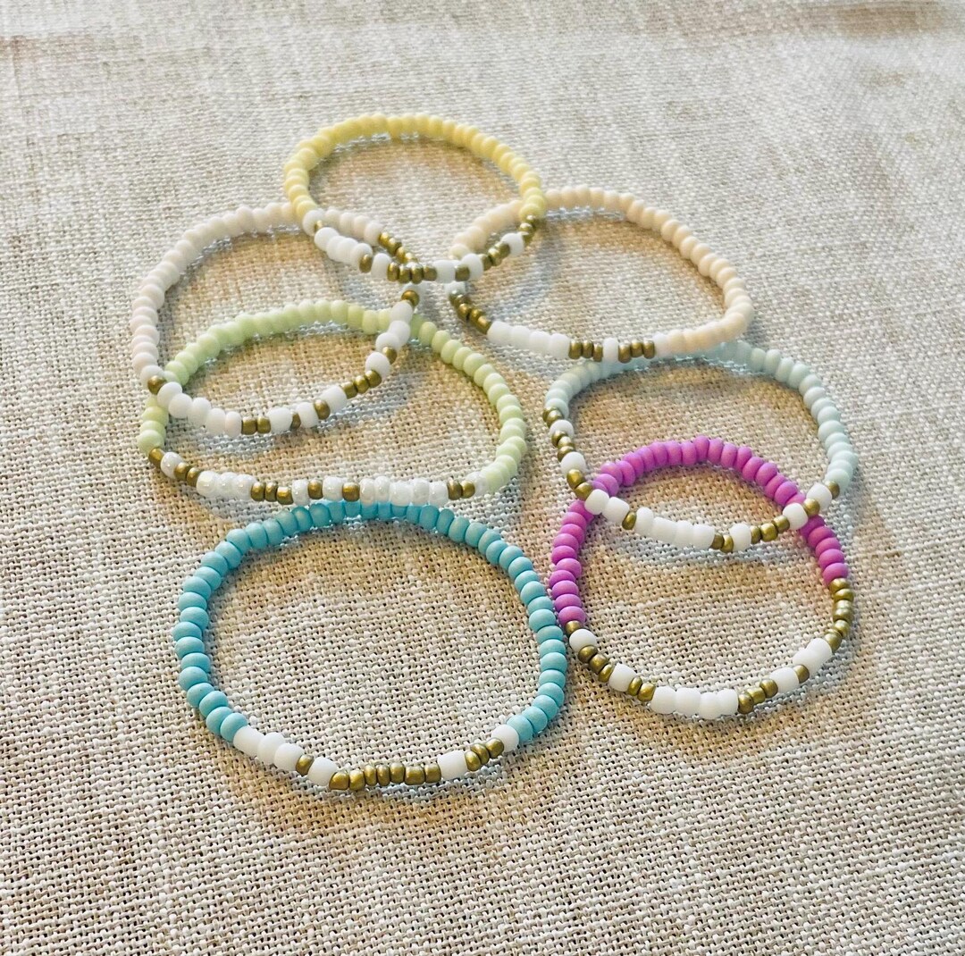 Morse Code Beaded Bracelet Custom Name Gift Handmade Keepsake Bracelet ...