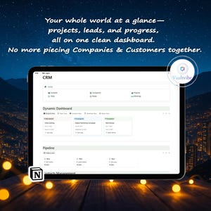 Notion Customer Relationship Management planner 2025