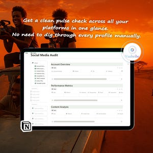 Notion Social Media Audit planner for content Creator