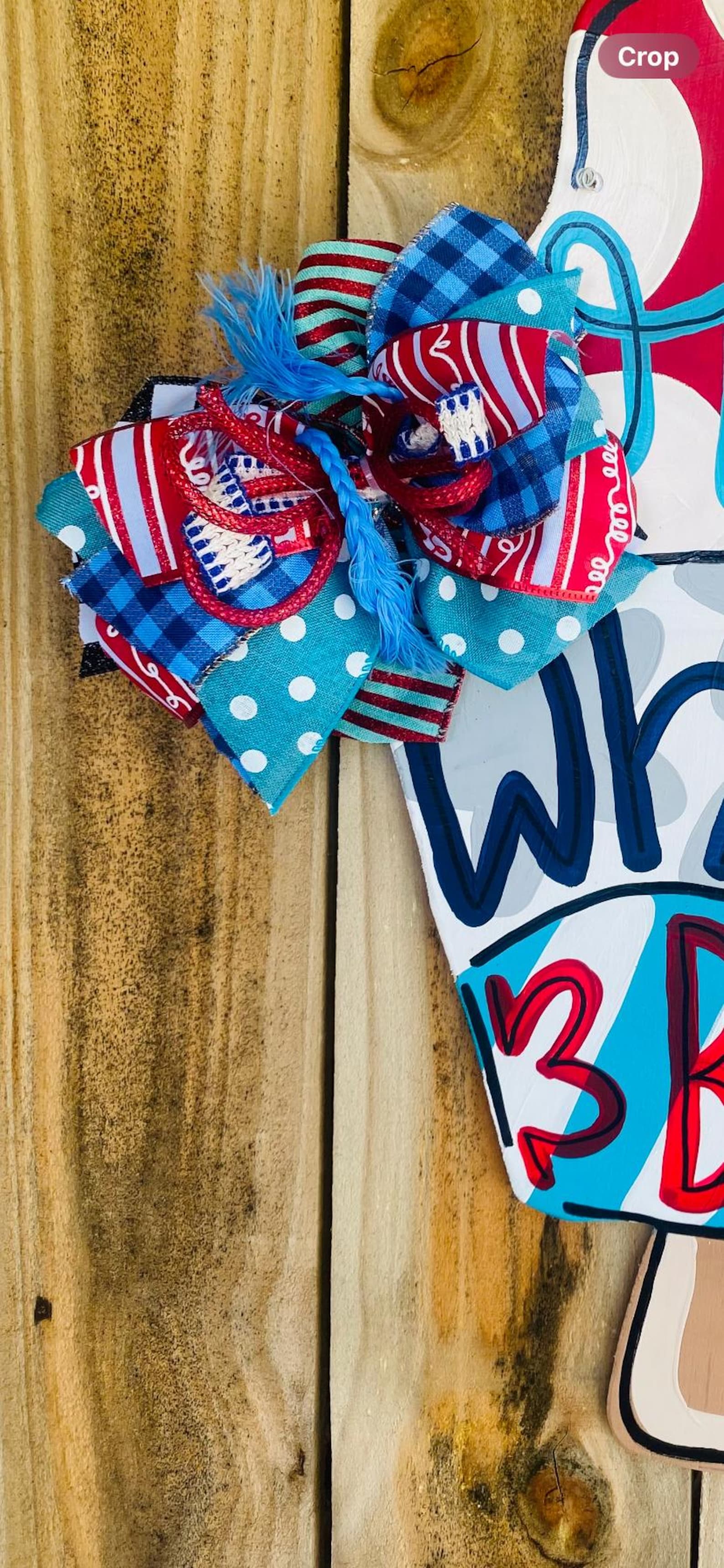 Red White and Boom Popsicle Door Hanger , 4th of July Door Hanger ...