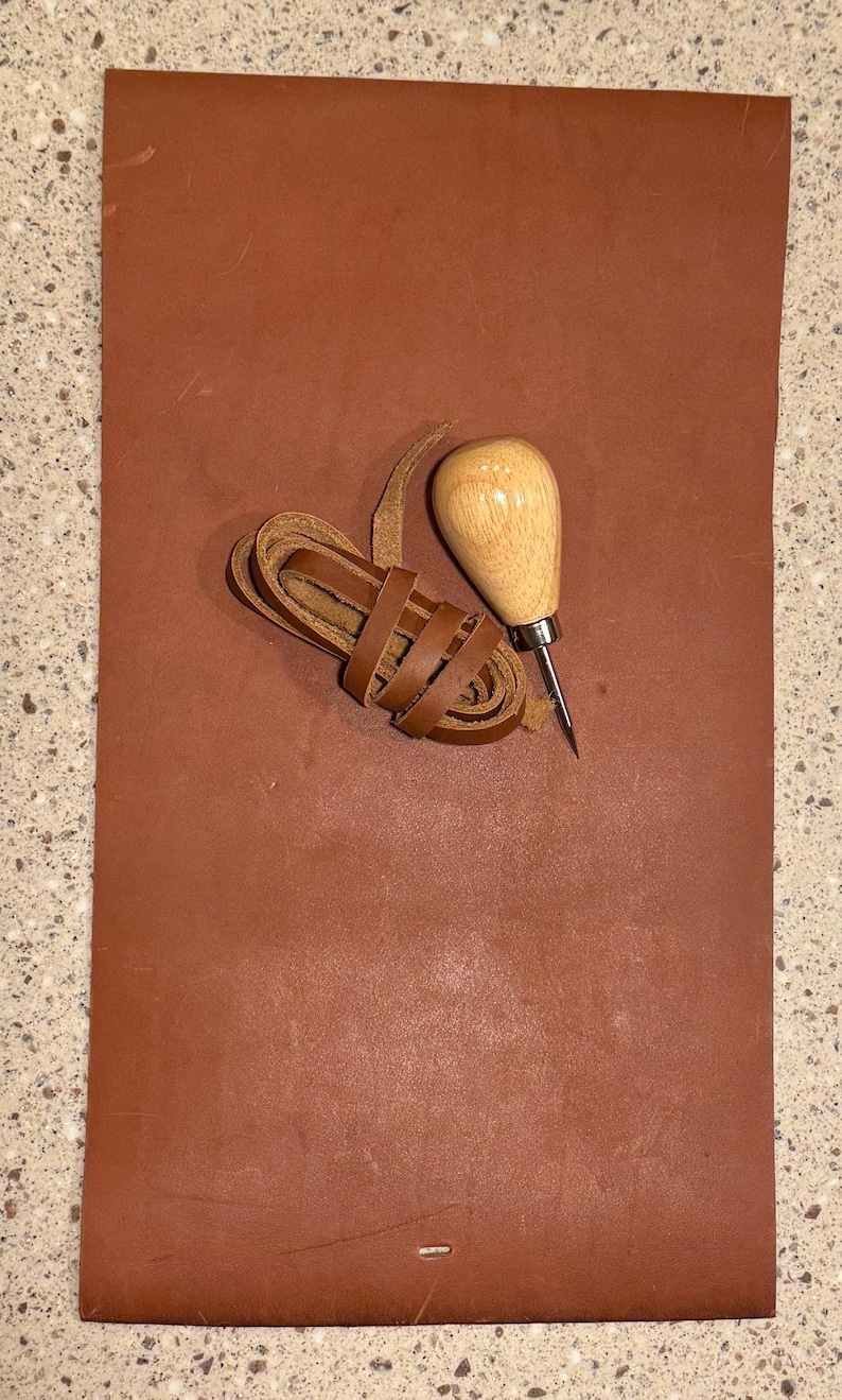 DIY Leather Journal Kit with Tools & Beaded Pen - Make Your Own Journal image 14