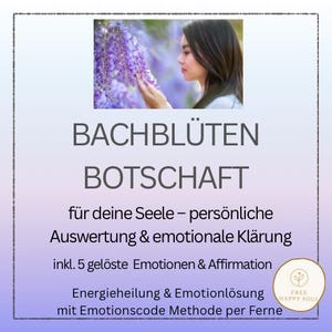 Bach Flower Message – Soul Message & Emotional Clarification | Energy Healing with Emotion Code