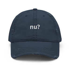 ¿Nu? Gorra de papá desgastada, divertida gorra bordada con palabra hebrea en inglés, divertida gorra israelí, gorra judía única con refrán hebreo