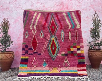 Beni ourain rug, Authentic Moroccan rug, Berber carpet, Genuine Wool rug, Handmade rug, Beni ourain style, Area rug, Tapis berbere, Teppich