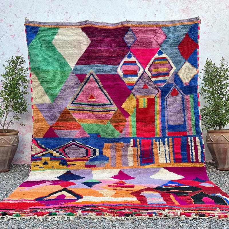 Colorful Rug - Etsy