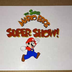 Super Mario Bros. animation Cel Print Publicity Cel Concept Art horror anime vintage Nintendo SUPER SHOW