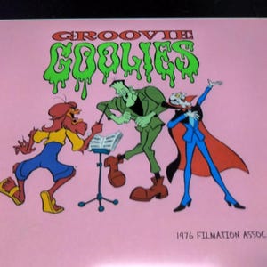 GROOVIE GOOLIES animation Cel Print model Concept Art anime vintage 70&#39;s cartoon