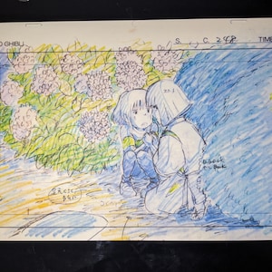 千と千尋の神隠し アニメーション セルレイアウト スタジオジブリ アニメアート ウォルトディズニー プリントポスター 11x17 映画 漫画 P1
