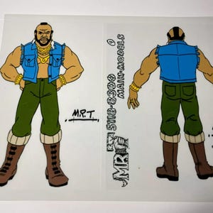 MISTER T. animation Cel MR.T Print model Concept Art horror anime vintage 80&#39;s