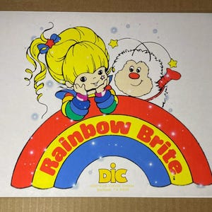 RAINBOW BRITE animation Cel Print Publicity Cel Concept Art horror anime vintage DIC toys