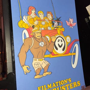 GHOSTBUSTERS poster print animation Art 80’s vintage FILMATION movie cartoons toys figures  P1