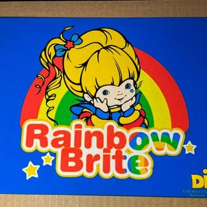 RAINBOW BRITE animation Cel Print Publicity Cel Concept Art horror anime vintage DIC toys