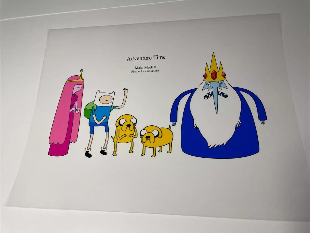 ADVENTURE TIME Animation Cel Print Publicity Cel Concept Art Cartoon ...